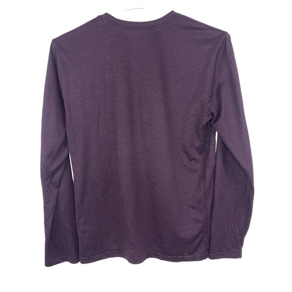 Nike Womens M Dri-Fit Athletic Top Long Sleeve Layering Piece Purple Crew Neck - Picture 9 of 10